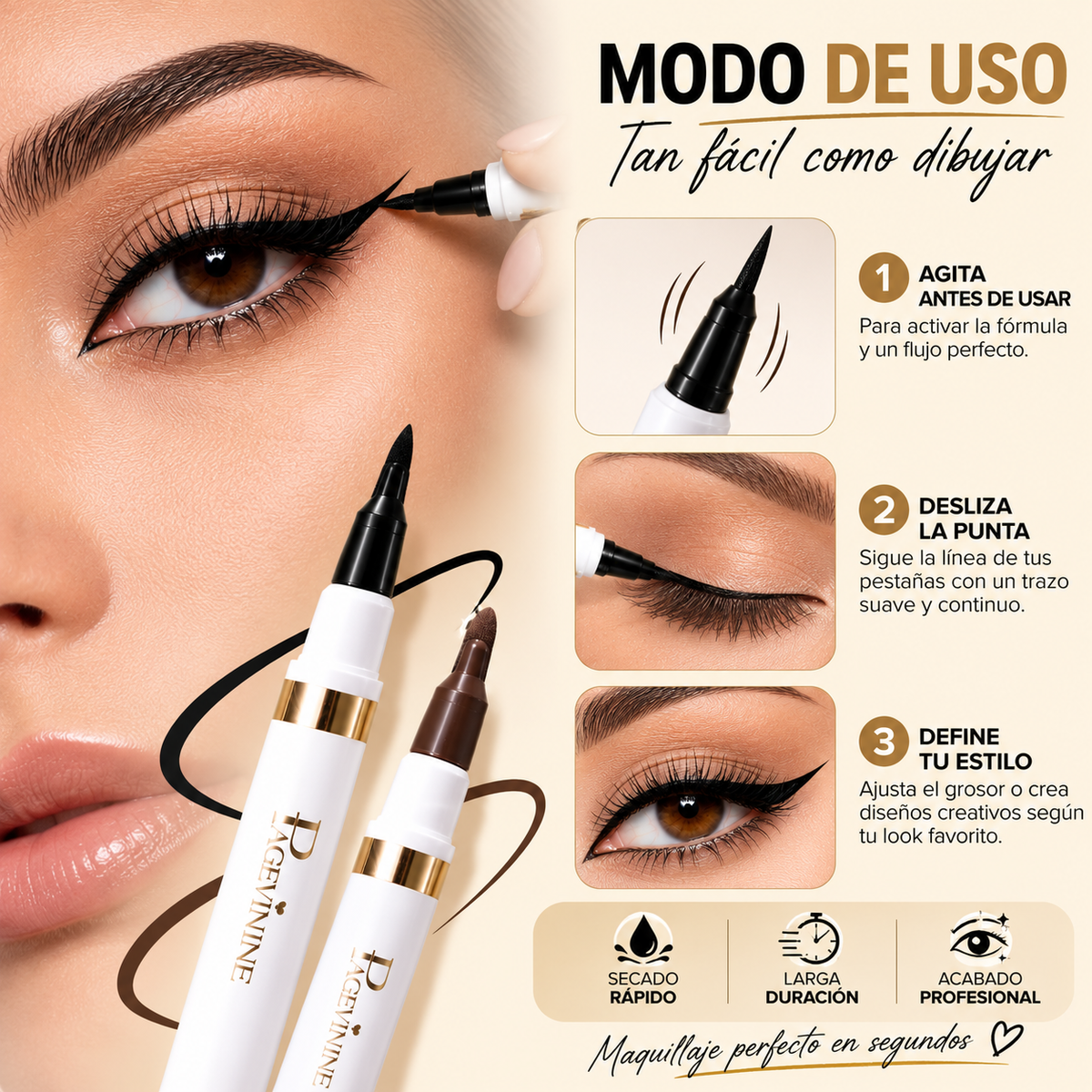 Liner™ Consigue delineados precisos, elegantes y creativos en solo unos minutos.