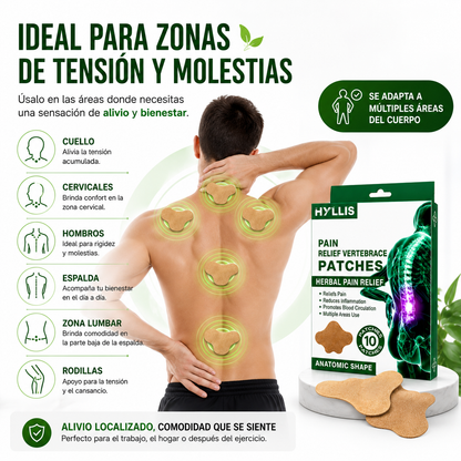 Parches Herbales™ Comodidad y bienestar localizado para cuello, espalda y zona lumbar