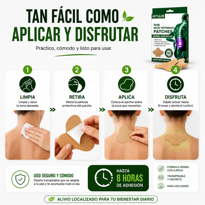 Parches Herbales™ Comodidad y bienestar localizado para cuello, espalda y zona lumbar