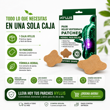 Parches Herbales™ Comodidad y bienestar localizado para cuello, espalda y zona lumbar