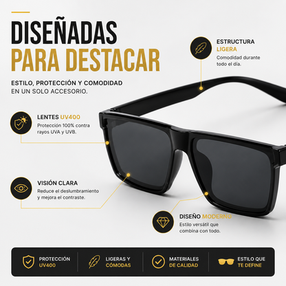 Gafas Trend Sol™ | Protección UV400 y Estilo que Destaca