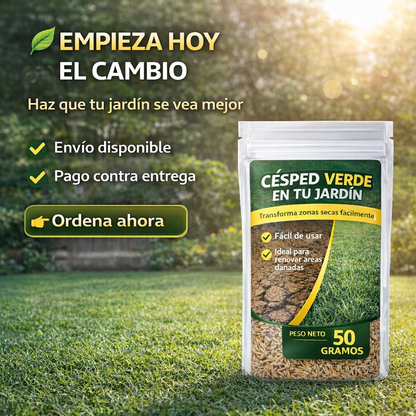 🌱 Semillas de Césped para Jardín 50g – Mejora el Aspecto de tu Patio Fácilmente