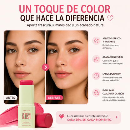 RUBOR 3 EN 1 ✨ El toque de color perfecto para mejillas, labios y párpados en un solo producto.