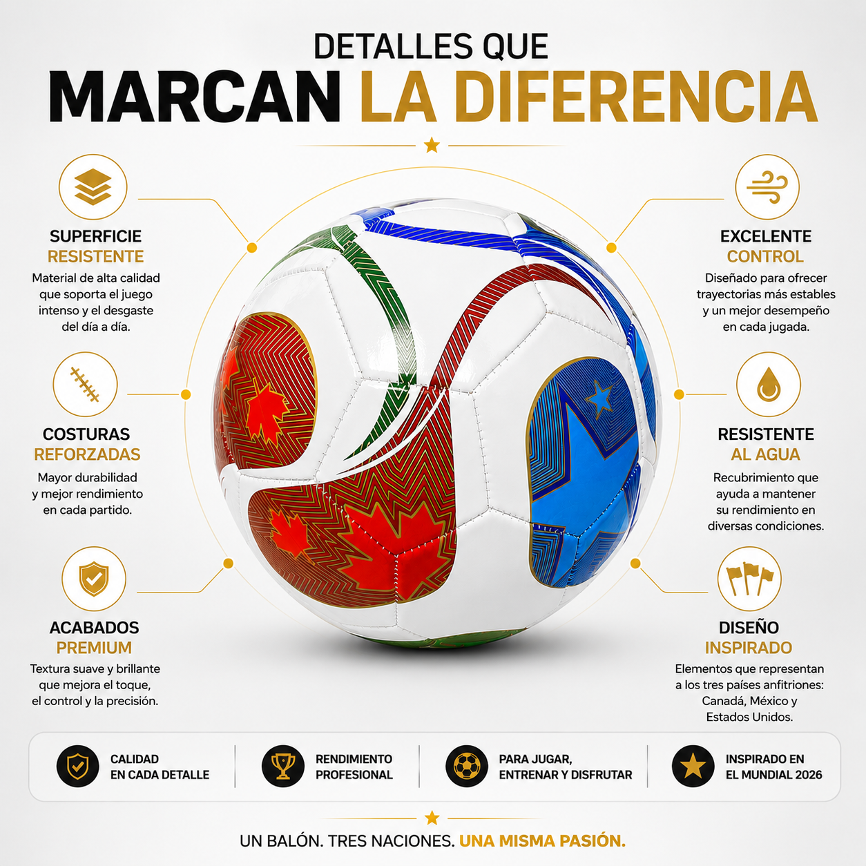 BALÓN TRIONDA LEAGUE 2026 - ⚽ Vive la Pasión del Mundial 2026 en Cada Partido