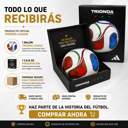 BALÓN TRIONDA LEAGUE 2026 - ⚽ Vive la Pasión del Mundial 2026 en Cada Partido
