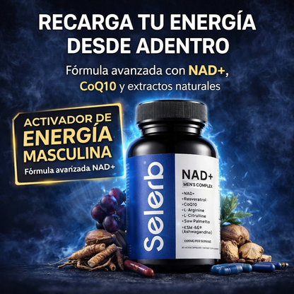 SELERB® NAD+ Recupera tu energía masculina y vuelve a rendir como antes 🔥 2X1 🔥