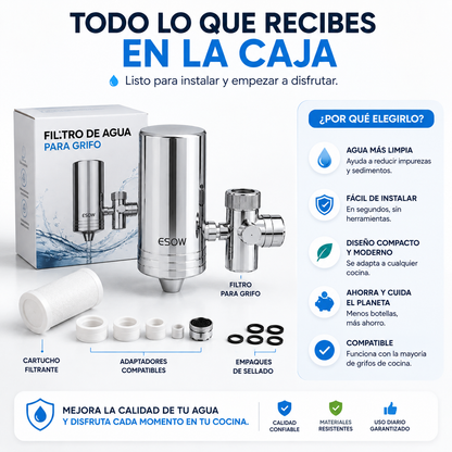 Filtro de Agua para Grifo de Cocina