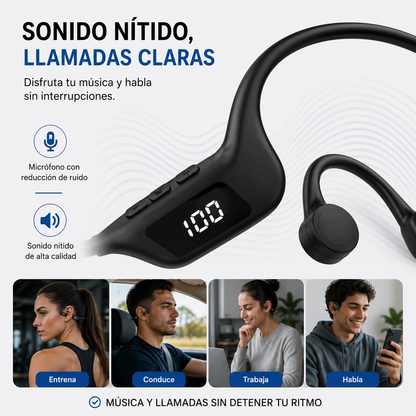 Audífonos Open Ear U9 - Escucha tu música sin dejar de escuchar lo que pasa a tu alrededor.