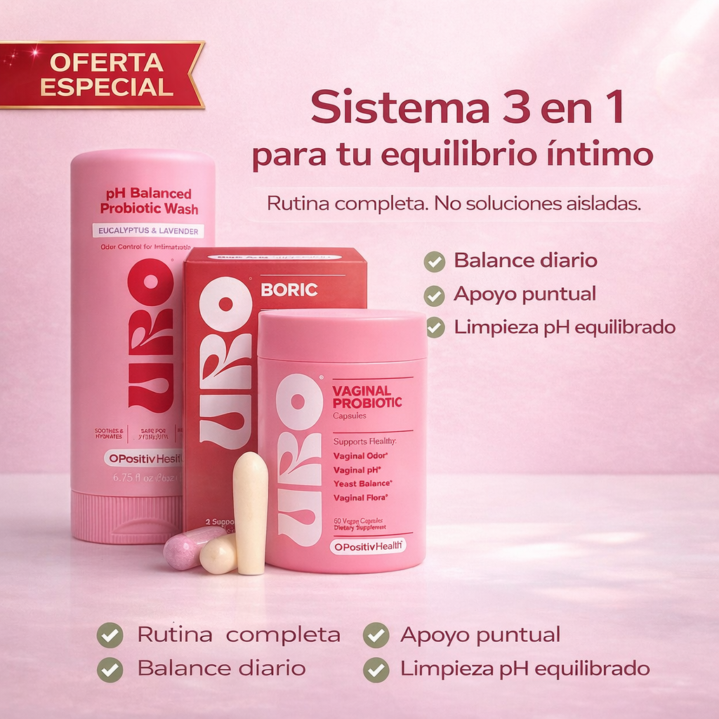 URO™ Sistema 3 en 1 para el Equilibrio Íntimo Diario