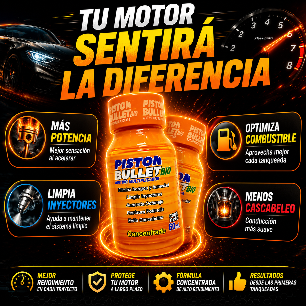 PistonBullet™ 🔥 Recupera Potencia y Haz Rendir Cada Tanqueada