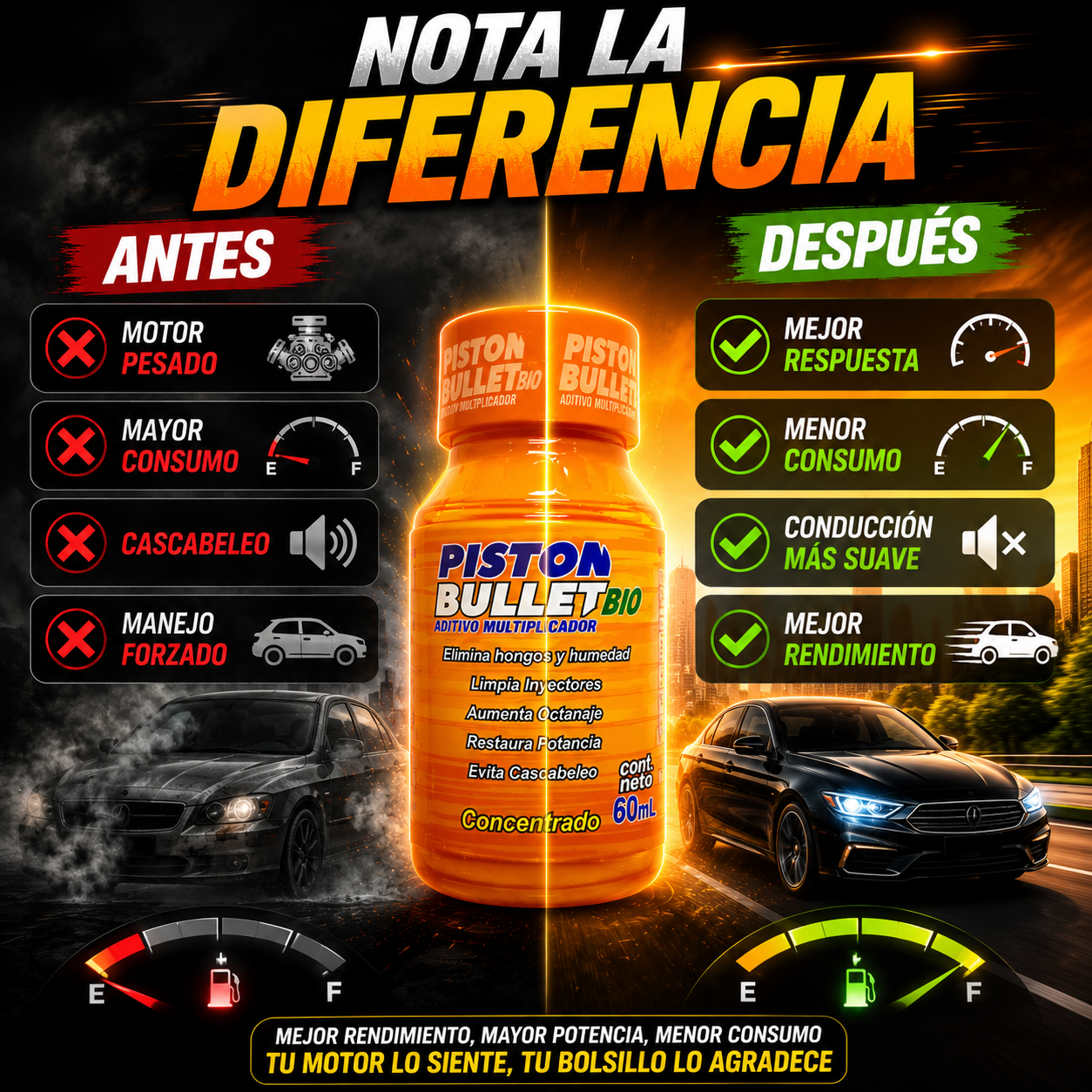 PistonBullet™ 🔥 Recupera Potencia y Haz Rendir Cada Tanqueada