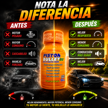 PistonBullet™ 🔥 Recupera Potencia y Haz Rendir Cada Tanqueada