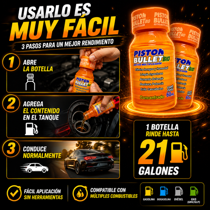 PistonBullet™ 🔥 Recupera Potencia y Haz Rendir Cada Tanqueada