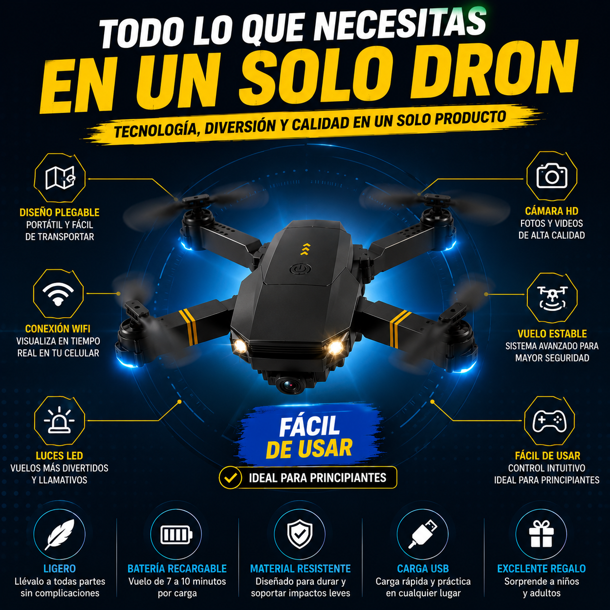 Dron 998 Pro Max™ Captura momentos épicos desde el aire sin gastar una fortuna