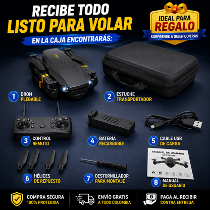 Dron 998 Pro Max™ Captura momentos épicos desde el aire sin gastar una fortuna