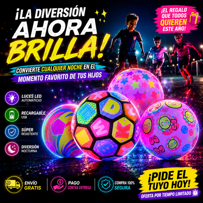 Balón LED Recargable™ ¡Convierte cualquier noche en el mejor partido!