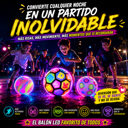 Balón LED Recargable™ ¡Convierte cualquier noche en el mejor partido!