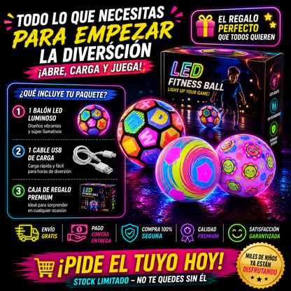Balón LED Recargable™ ¡Convierte cualquier noche en el mejor partido!