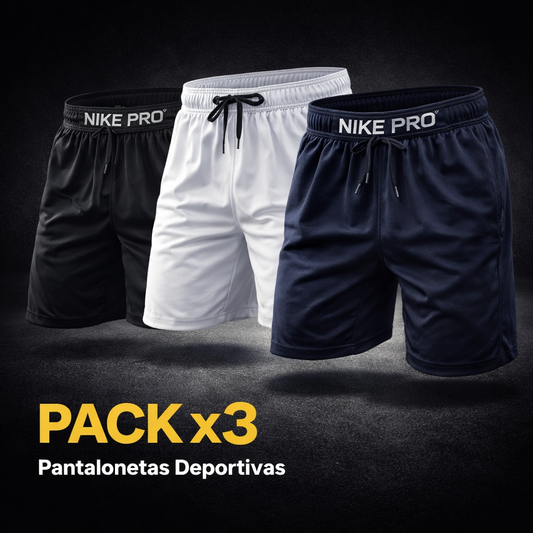 Pack x3 Pantalonetas Deportivas™ – Entrena Cómodo Toda la Semana
