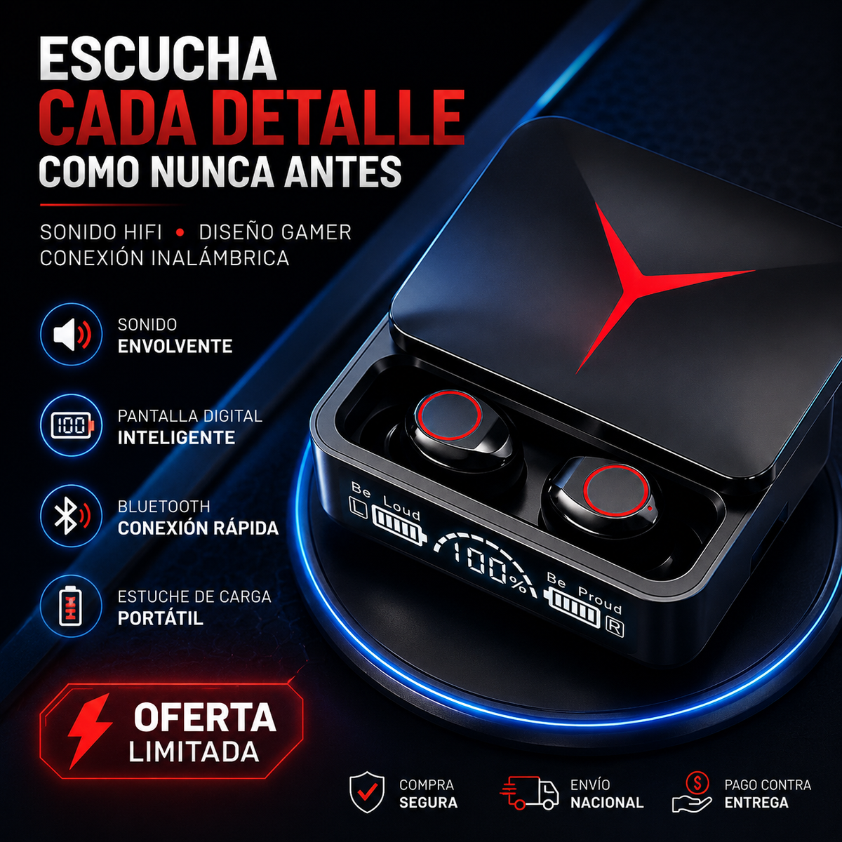 🎧 Audífonos Gamer M90 PRO™ - Escucha Más, Disfruta Más y Olvídate de los Cables