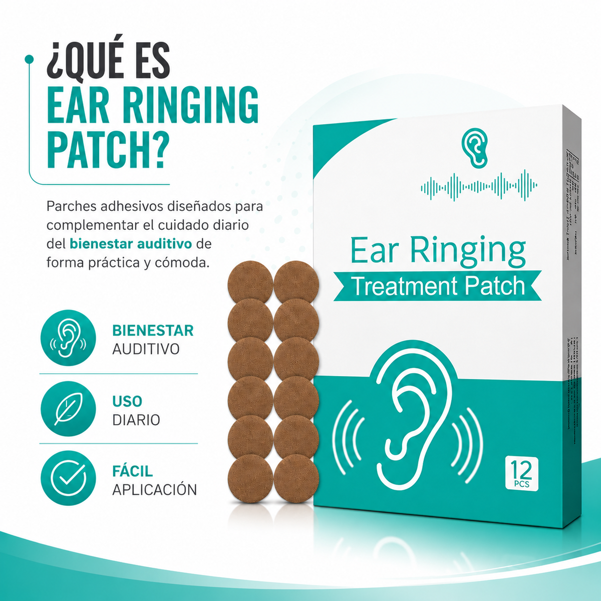 EAR RINGING PATCH™ Apoyo práctico para tu bienestar auditivo diario