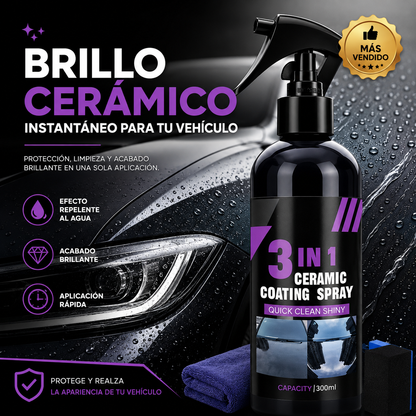 ✨ Ceramic Coating Spray 3 en 1™ - Brillo Intenso y Protección para Tu Vehículo en Minutos