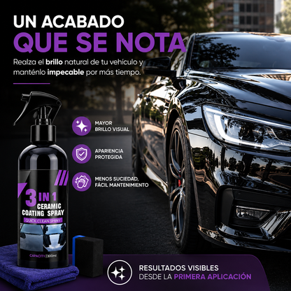 ✨ Ceramic Coating Spray 3 en 1™ - Brillo Intenso y Protección para Tu Vehículo en Minutos