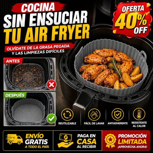 MOLDES SILICONA - Cocina Sin Ensuciar Tu Freidora de Aire KIT X6