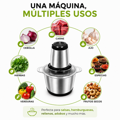 Procesador De Alimentos Multifuncional - Pica, Tritura y Procesa tus Ingredientes en Segundos sin Esfuerzo
