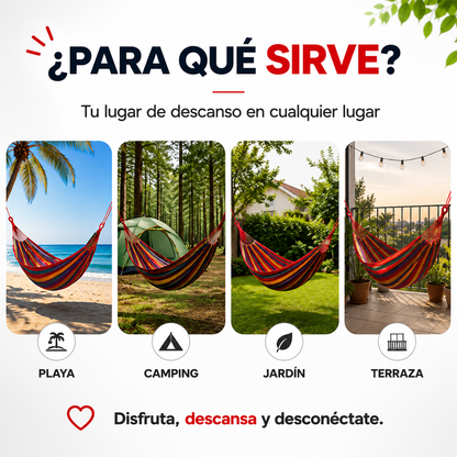 Hamaca - Convierte Cualquier Lugar en Tu Espacio Favorito para Descansar