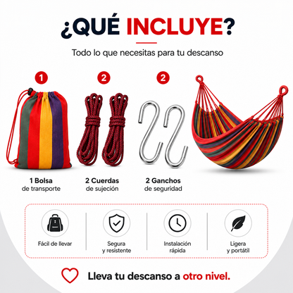 Hamaca - Convierte Cualquier Lugar en Tu Espacio Favorito para Descansar