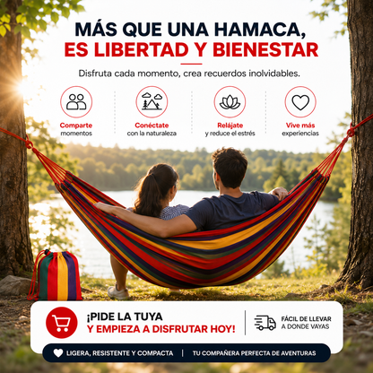Hamaca - Convierte Cualquier Lugar en Tu Espacio Favorito para Descansar