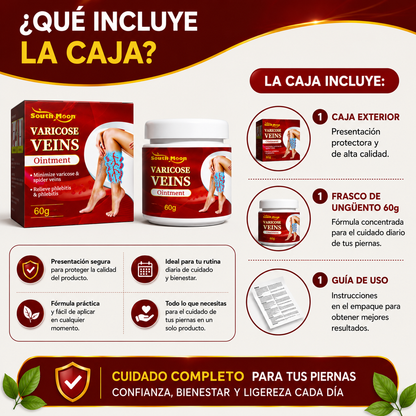 Crema Varices™ Alivio Diario, Sensación de Ligereza y Bienestar Desde la Primera Aplicación