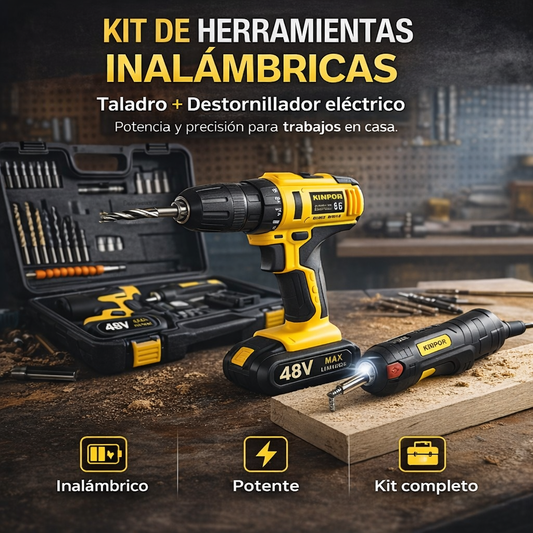 Taladro + Herramientas