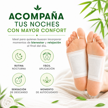Parches Kinoki™  Despierta cada mañana con una agradable sensación de descanso y bienestar.