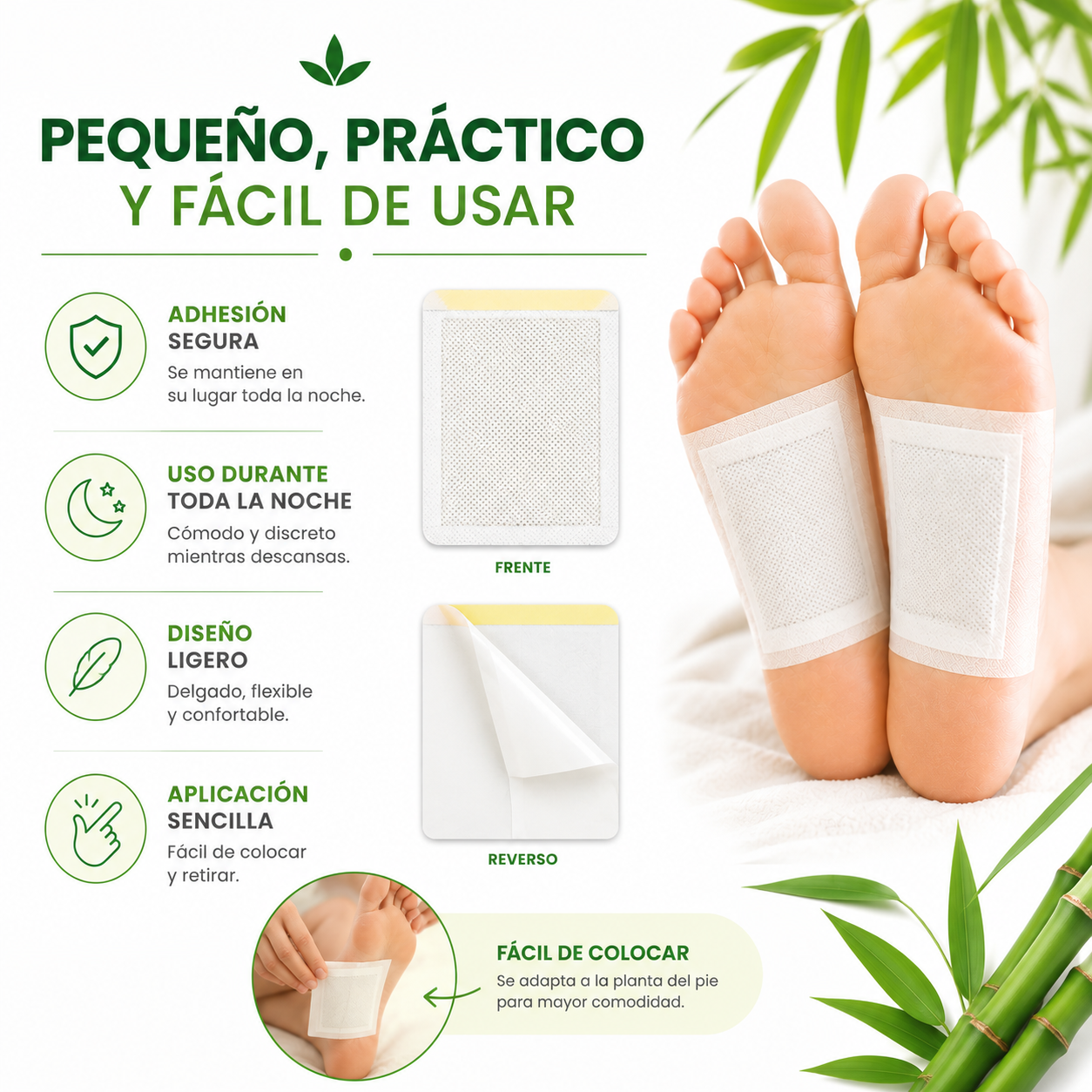 Parches Kinoki™  Despierta cada mañana con una agradable sensación de descanso y bienestar.