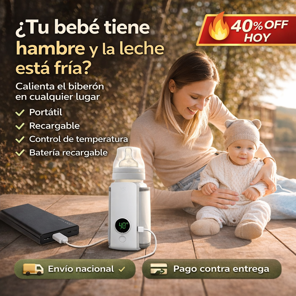 CALENTADOR DE TETEROS - Calienta la leche de tu bebé en minutos, estés donde estés.
