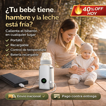 CALENTADOR DE TETEROS - Calienta la leche de tu bebé en minutos, estés donde estés.