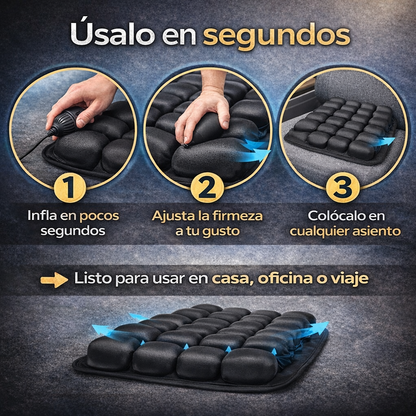 SoftSeat™ Convierte cualquier asiento en una experiencia más cómoda en segundos