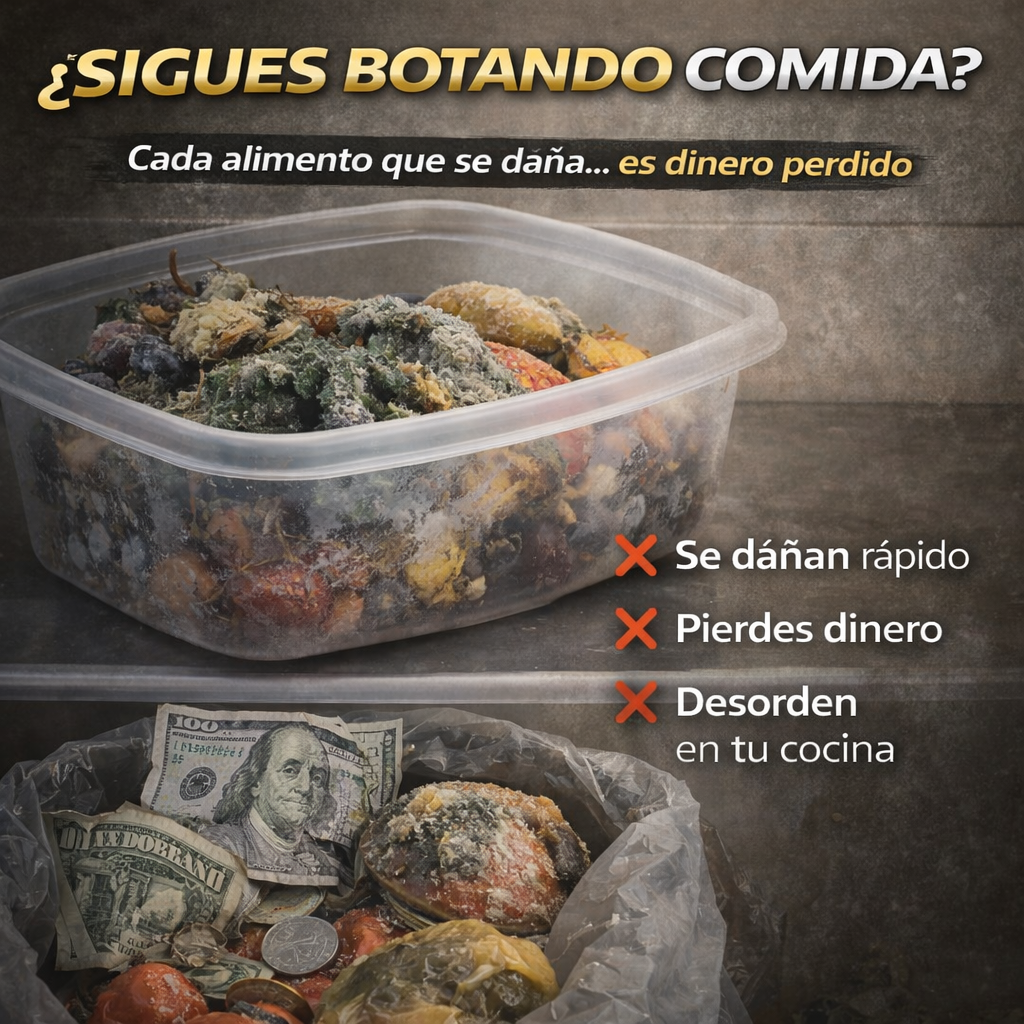 MasonJar™ Evita desperdiciar alimentos y mantén tu comida fresca en segundos