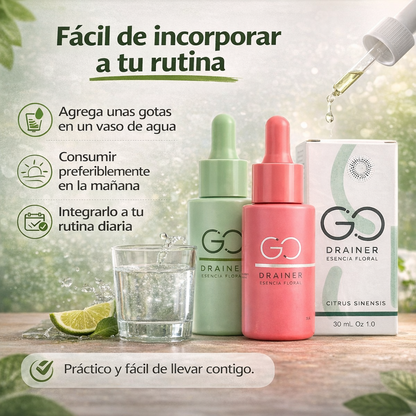 GO DRAINER®: Reduce la hinchazón y sientete más ligero en menos de 16 días
