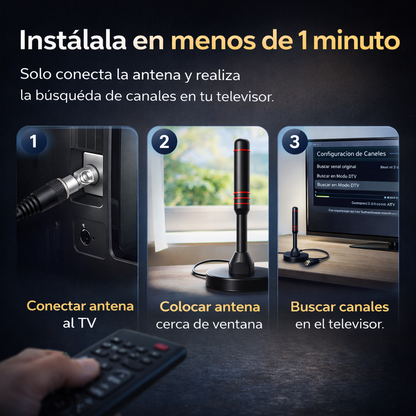 Antena TDT HD – Disfruta Canales Digitales sin pagar suscripciones