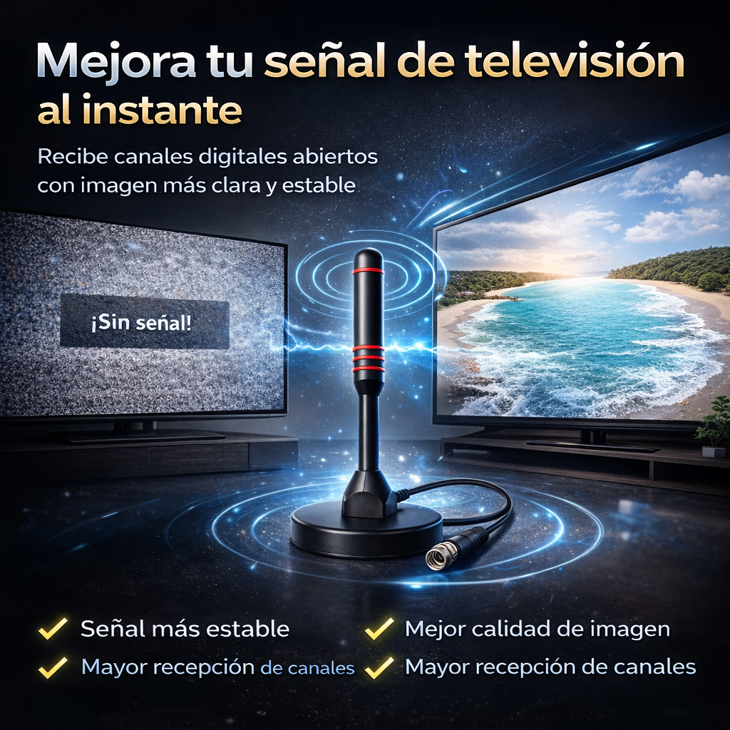 Antena TDT HD – Disfruta Canales Digitales sin pagar suscripciones