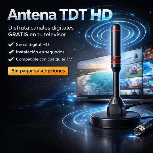 Antena TDT HD – Disfruta Canales Digitales sin pagar suscripciones