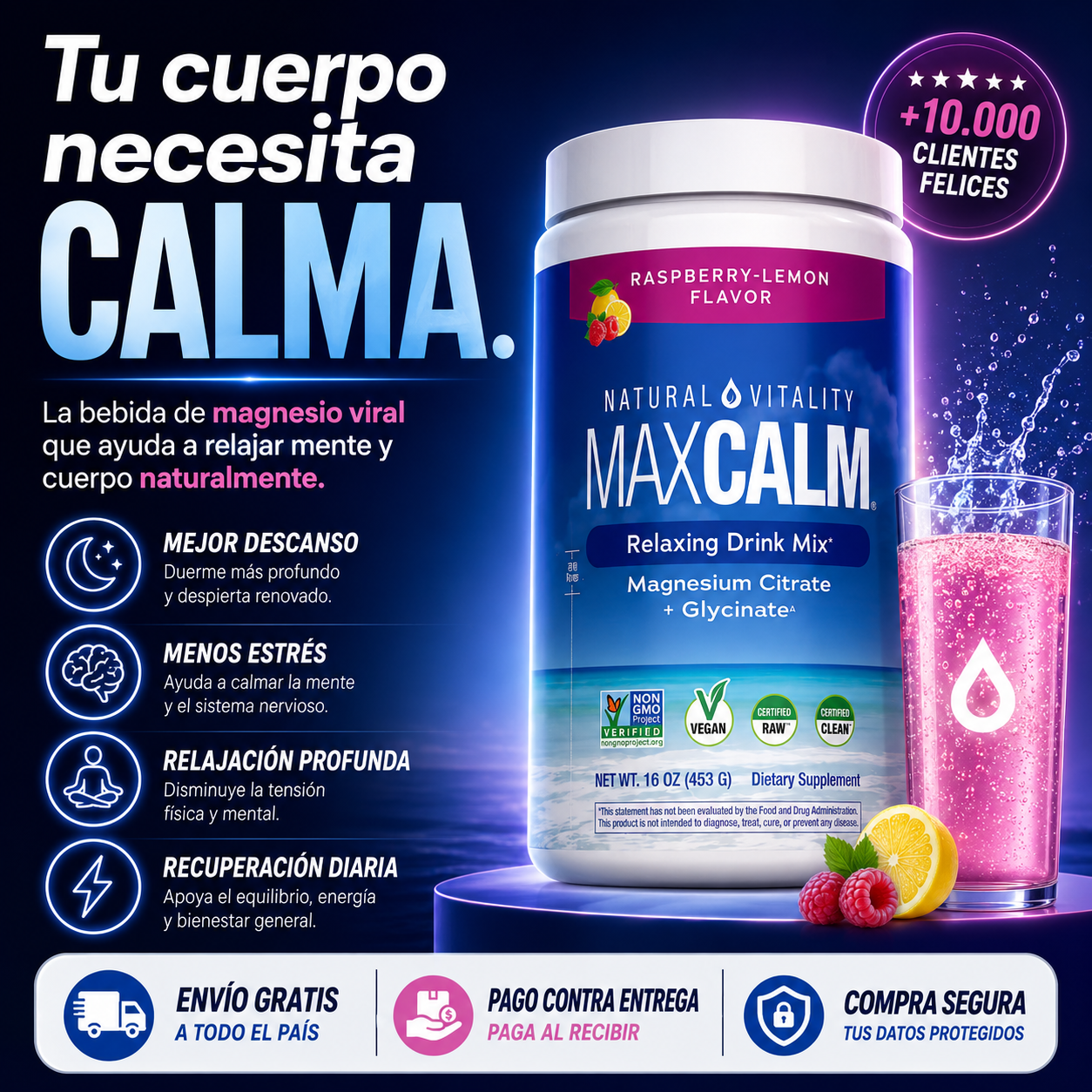 MaxCalm™ Calma mente y cuerpo naturalmente