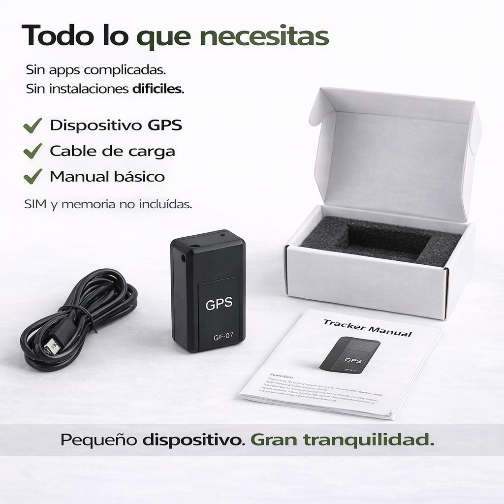 Mini GPS Inteligente™ Controla lo que te importa en tiempo real