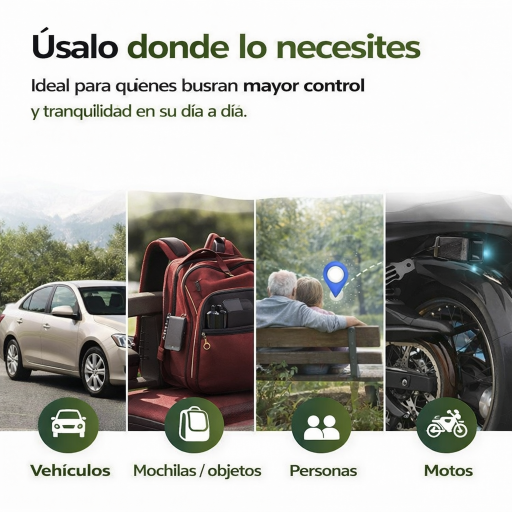 Mini GPS Inteligente™ Controla lo que te importa en tiempo real
