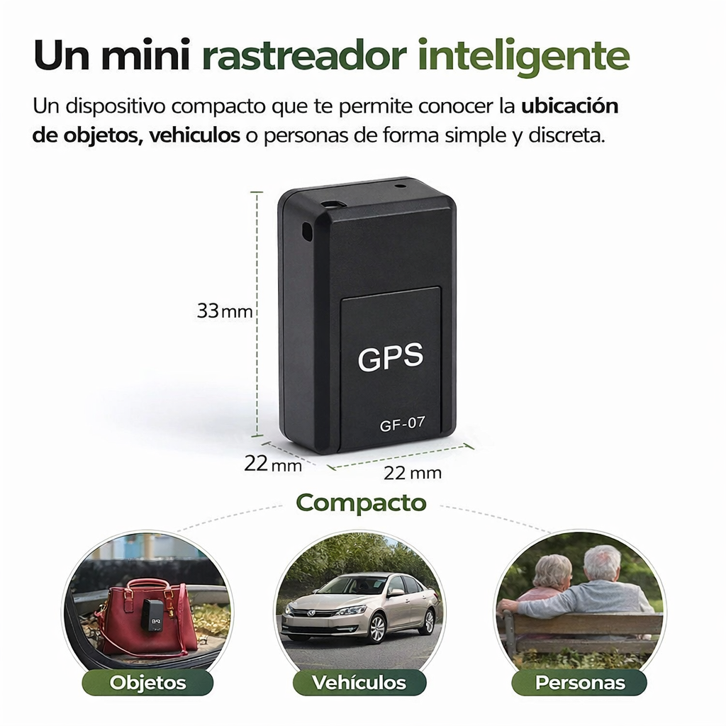 Mini GPS Inteligente™ Controla lo que te importa en tiempo real