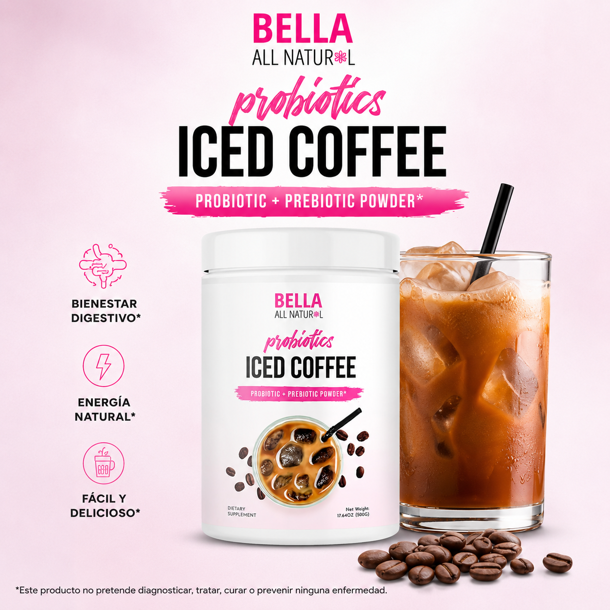 Iced Coffee™ Bienestar digestivo y tu energía diaria desde la primera taza.