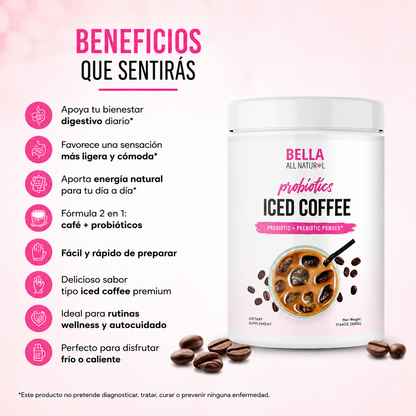 Iced Coffee™ Bienestar digestivo y tu energía diaria desde la primera taza.